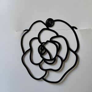 Chanel Black Camellia Bookmark